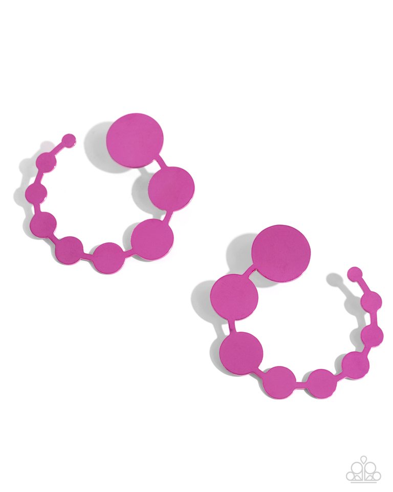 Have It Both PHASE - Pink - Paparazzi Earring Image