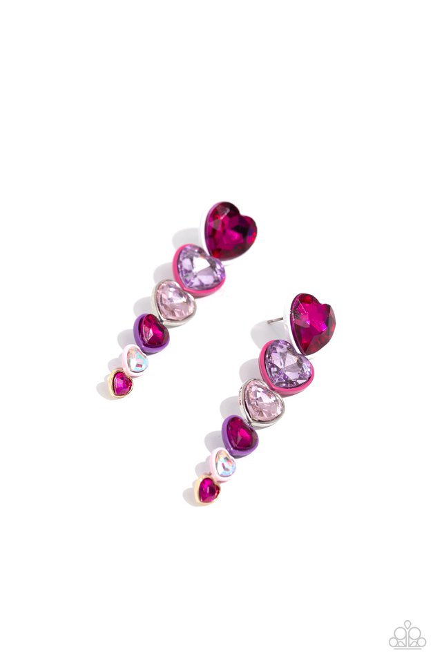 Cascading Casanova - Multi - Paparazzi Earring Image