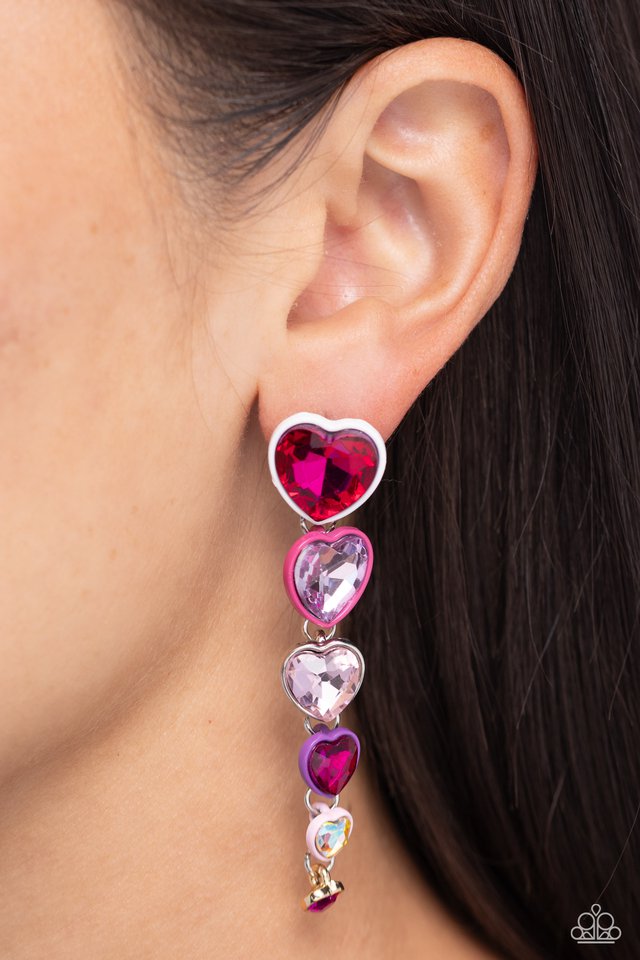 Cascading Casanova - Multi - Paparazzi Earring Image