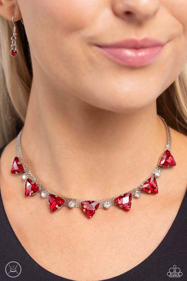 Strands of Sass - Red - Paparazzi Necklace Image