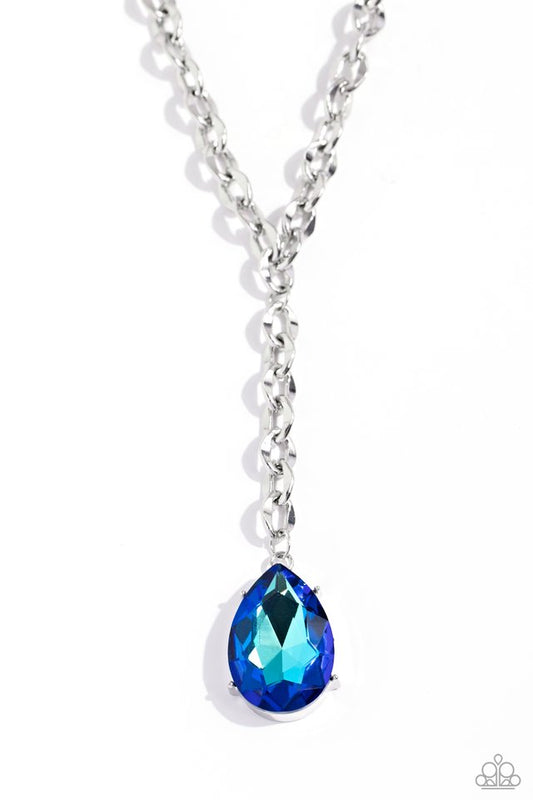 Benevolent Bling - Blue - Paparazzi Necklace Image