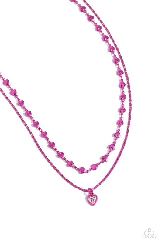 Cupid Combo - Pink - Paparazzi Necklace Image