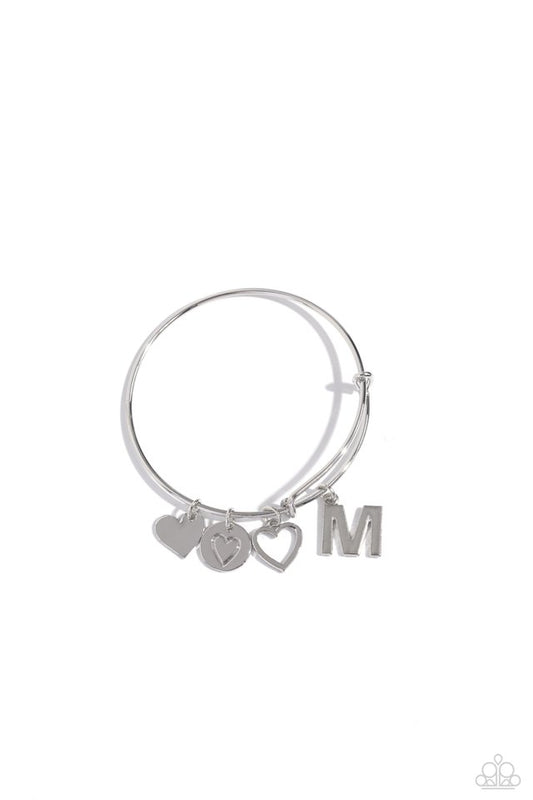 Making It INITIAL - Silver - M - Paparazzi Bracelet Image