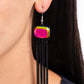 Dreaming Of TASSELS - Black - Paparazzi Earring Image