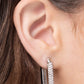 Generating Glitter - White - Paparazzi Earring Image