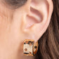 Setting the STAR High - Gold - Paparazzi Earring Image