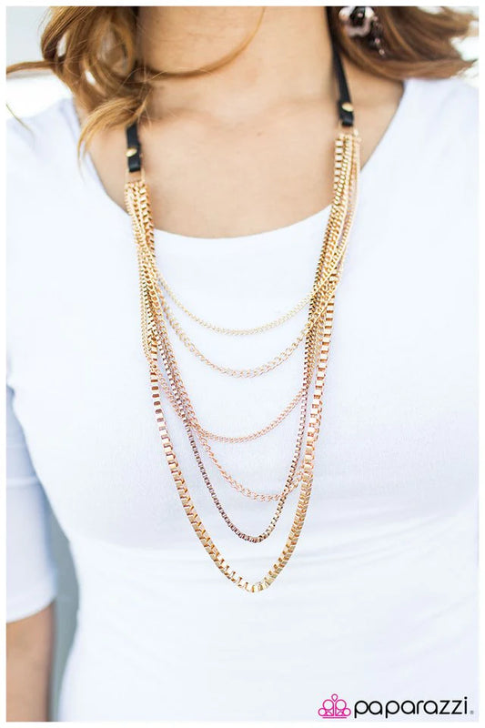 Paparazzi Necklace ~ Thats Rad - Gold