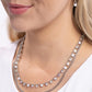 Delicate Dame - White - Paparazzi Necklace Image