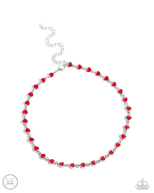 Dancing Dalliance - Red - Paparazzi Necklace Image