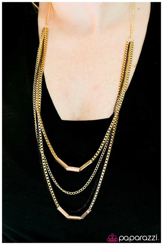 Paparazzi Necklace ~ True Grit - Gold
