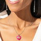 Heartfelt Hope - Pink - Paparazzi Necklace Image