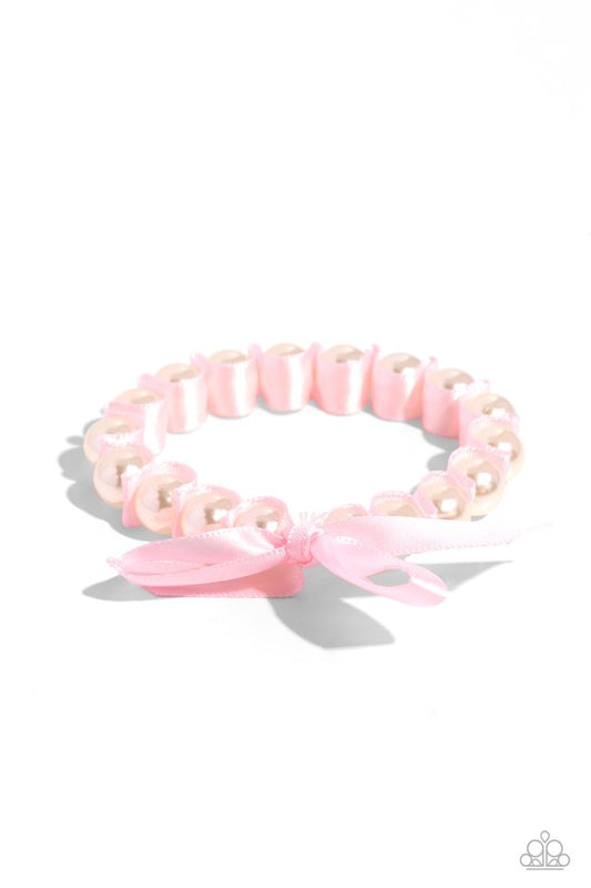 Ribbon Rarity - Pink - Paparazzi Bracelet Image