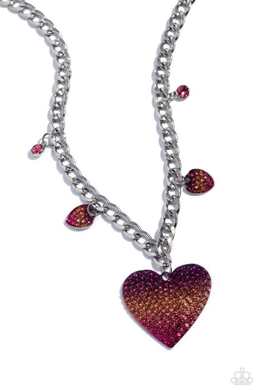 For the Most HEART - Pink - Paparazzi Necklace Image