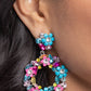 Wreathed in Wildflowers - Blue - Paparazzi Earring Image