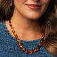 GLASSY Getaway - Brown - Paparazzi Necklace Image