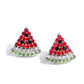 Watermelon Slice - Red - Paparazzi Earring Image
