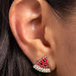 Watermelon Slice - Red - Paparazzi Earring Image