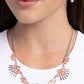 Fluttering Fan - Orange - Paparazzi Necklace Image