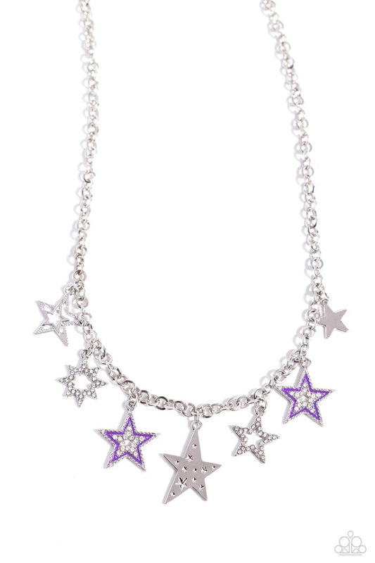 Starstruck Sentiment - Purple - Paparazzi Necklace Image