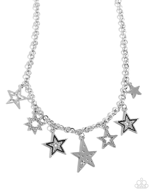 Starstruck Sentiment - Black - Paparazzi Necklace Image