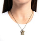 Antiqued Admiration - Brass - Paparazzi Necklace Image