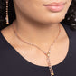 Blinding Balance - Copper - Paparazzi Necklace Image