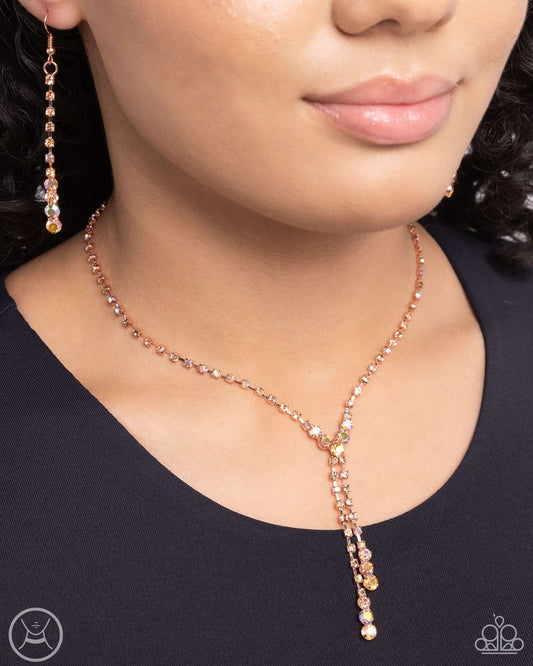 Blinding Balance - Copper - Paparazzi Necklace Image