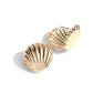 Seashell Surprise - Gold - Paparazzi Earring Image
