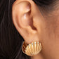 Seashell Surprise - Gold - Paparazzi Earring Image