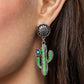 Paparazzi Earring ~ Cactus Craze - Green