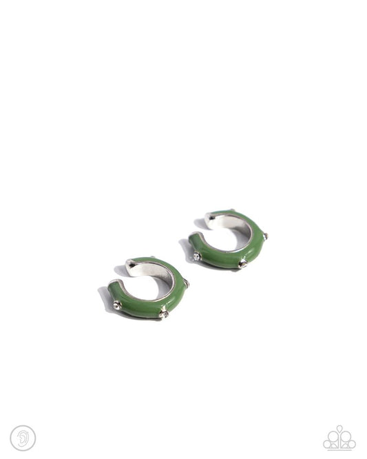 Coastal Color - Green - Paparazzi Earring Image