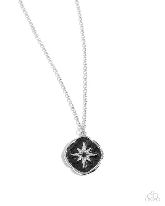Soaring Stars - Black - Paparazzi Necklace Image