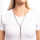 Elongated Eloquence - Brown - Paparazzi Necklace Image
