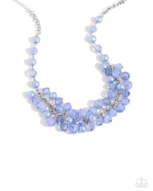 Pearl Pandora - Blue - Paparazzi Necklace Image