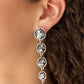 Paparazzi Earring ~ Drippin In Starlight - Silver
