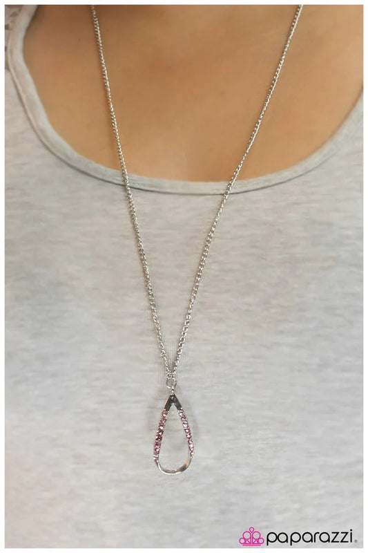 Paparazzi Necklace ~ Dont Rain On My Parade - Pink