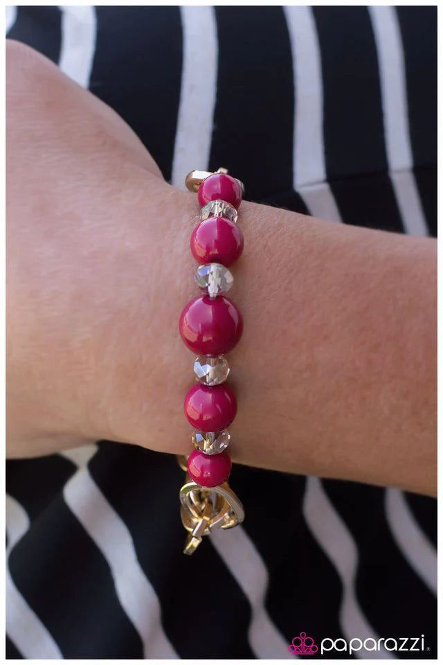 Pulsera Paparazzi ~ Mejor suerte la próxima vez - Rosa