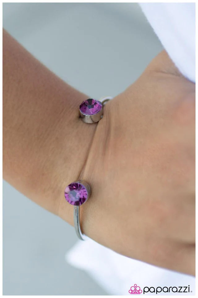 Paparazzi Bracelet ~ Downtown Style - Purple