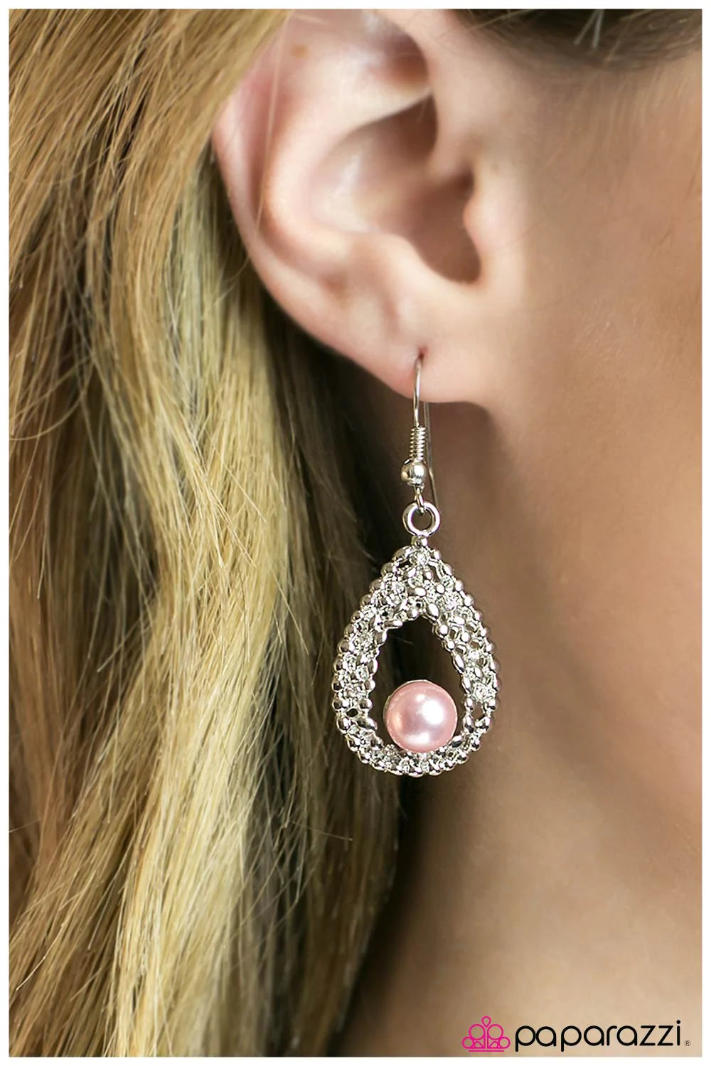 Paparazzi Earring ~ The Best Things Come In Small Packages  - Pink