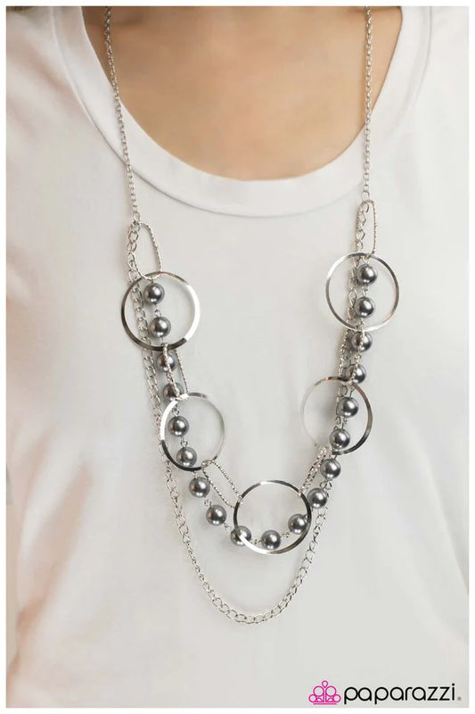 Paparazzi Necklace ~ Parade Of Lights - Silver