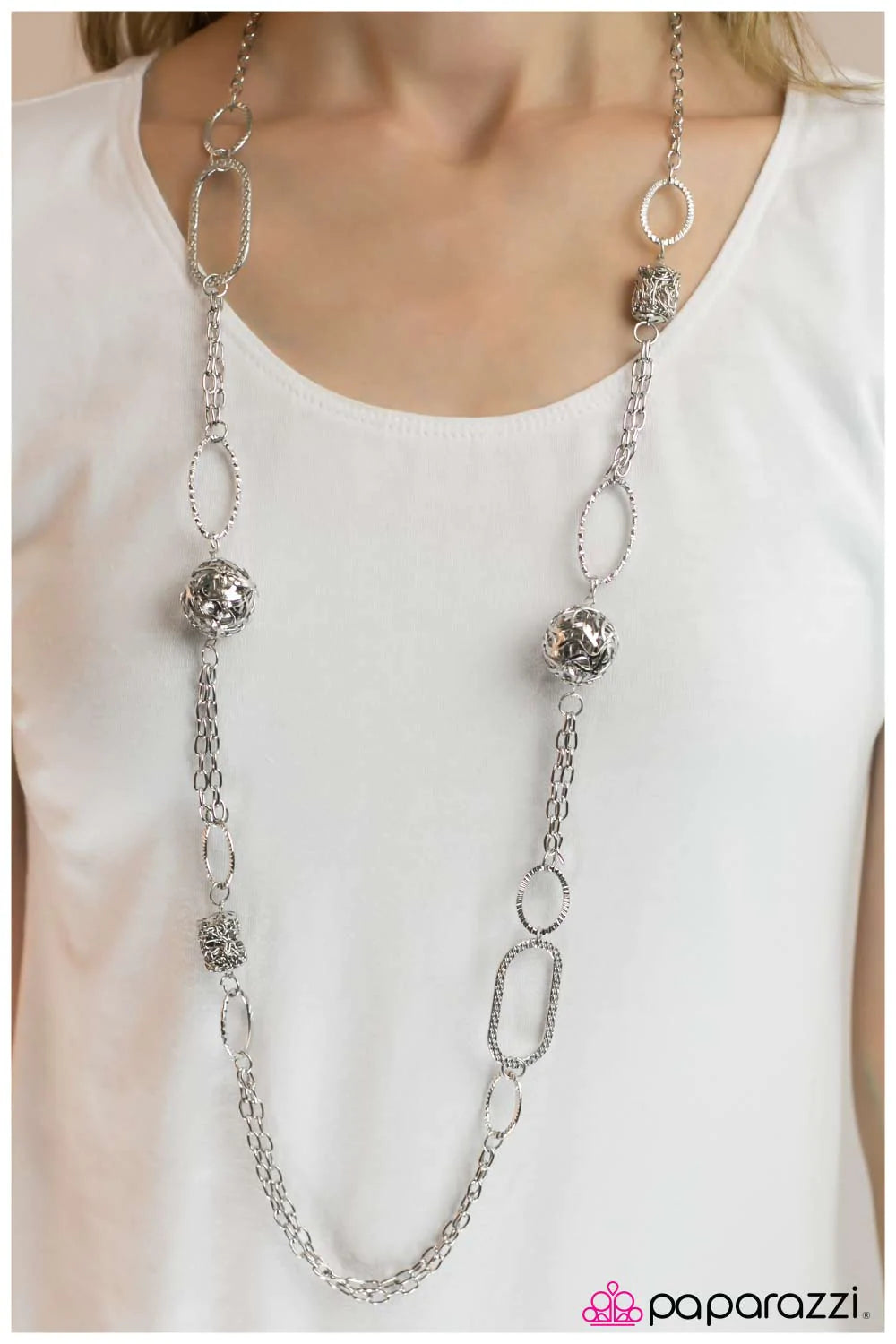 Paparazzi Necklace ~ Totally Twisted - Silver – Paparazzi Jewelry ...