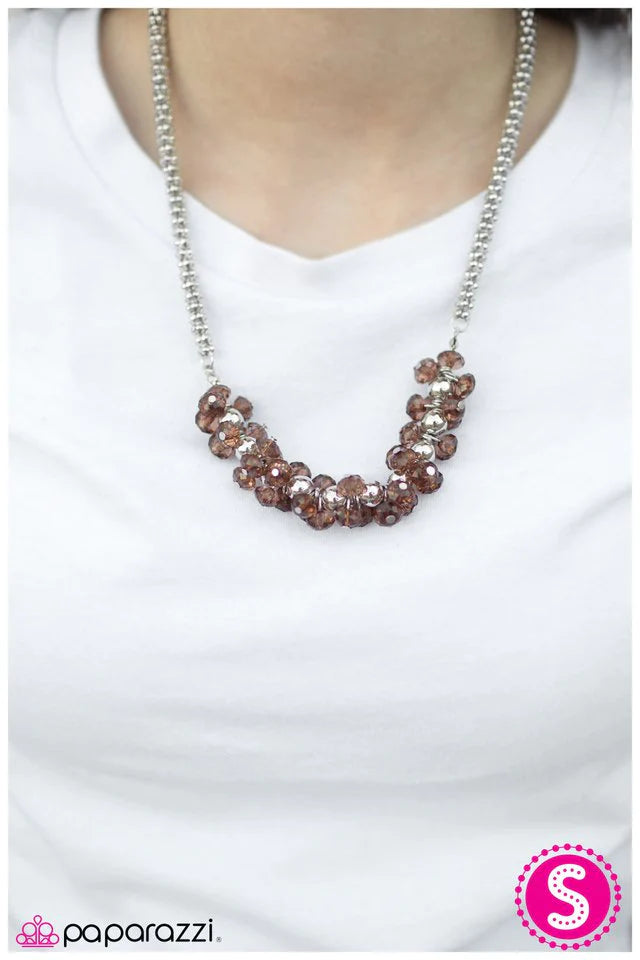 Paparazzi Necklace ~ Dont Make Me Blush - Brown