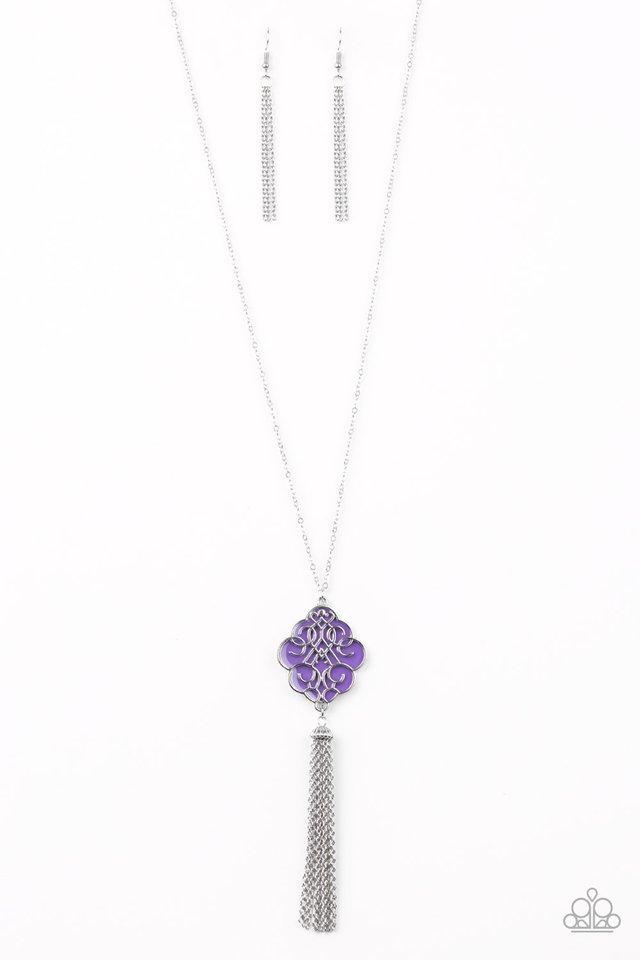 Paparazzi Necklace ~ Malibu Mandala - Purple