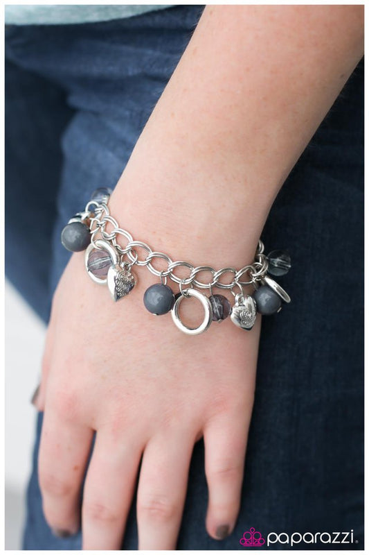 Paparazzi Bracelet ~ Dance Right Into My Heart - Silver