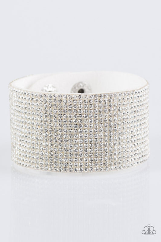 Paparazzi Bracelet ~ Roll With The Punches - White