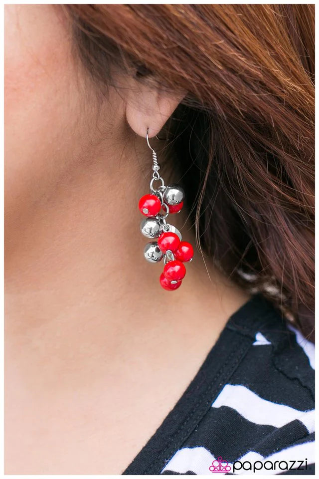 Paparazzi Earring ~ My Girl - Red