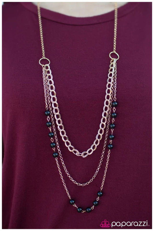 Paparazzi Necklace ~ Dream Walking- Gold