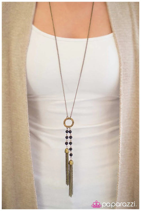 Paparazzi Necklace ~ Love Will Set You Free - Brass