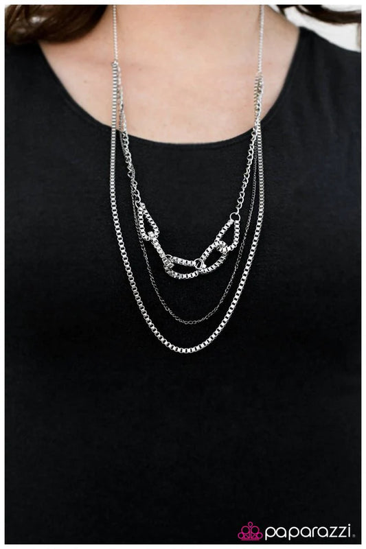 Paparazzi Necklace ~ My Word Is My Bond - Silver