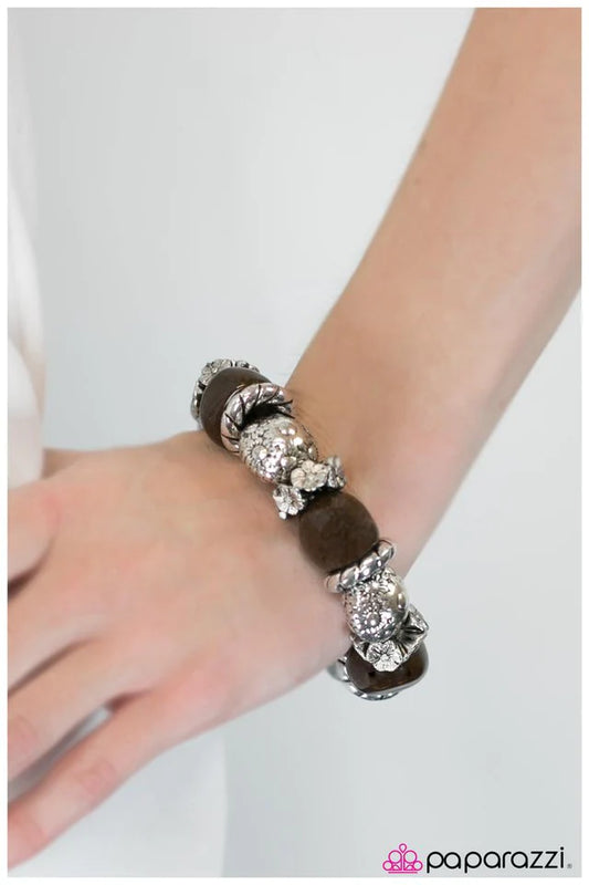 Paparazzi Bracelet ~ A La Mode - Brown